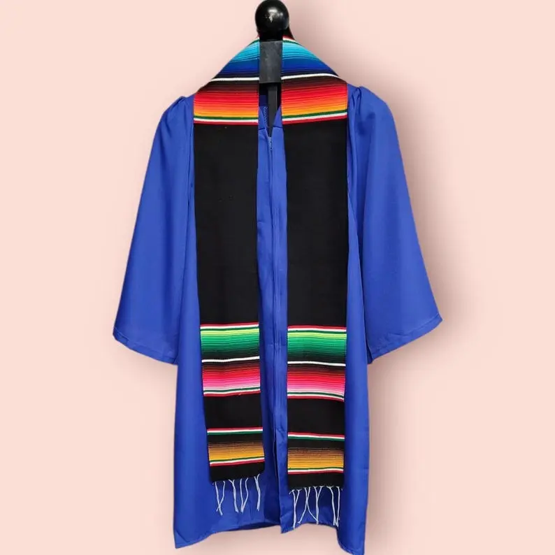 Mexican graduation stole, sarape stole, Estola de Graduacion, Class of 2026, Blank Graduation Sash, Blank Sarape Sash