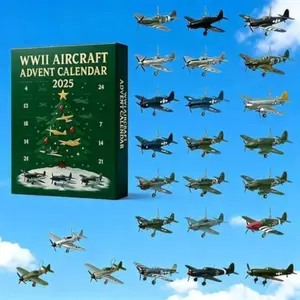 Aviation Warbirds Aircraft 2025 Advent Calendar Christmas Calendar Gift Box