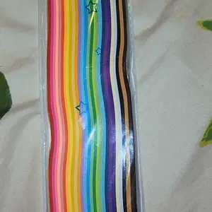 Mixed Color Origami Paper, 540pcs Strip Star Origami Papers, DIY Decorative Craft Paper for Kids & Adults, Diy Material, Creative Office Supplies