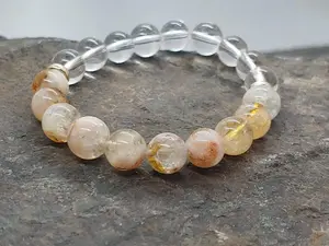 November birthstone crystal bracelet with Citrine
