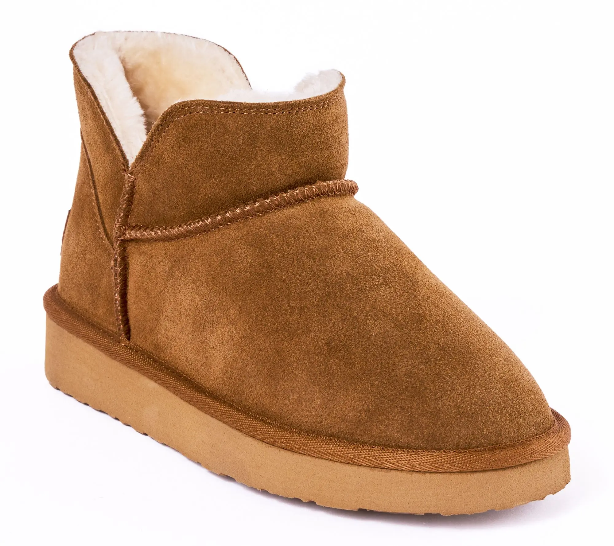 Minnetonka Women's Mavie Suede Ankle Slipper Boots
