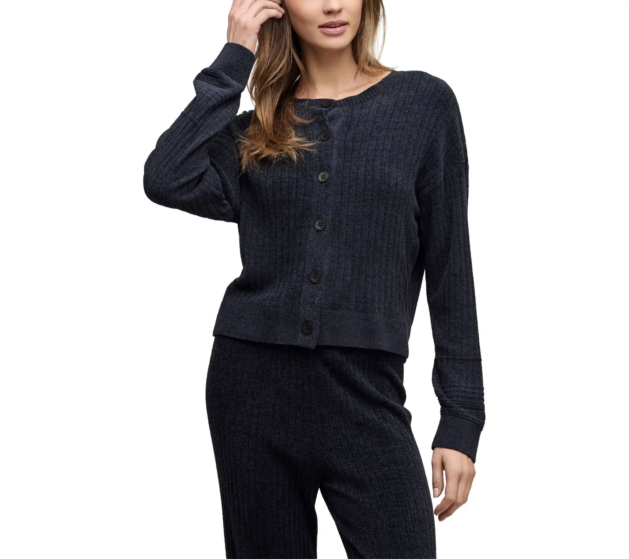 Barefoot Dreams CozyChic Ultra Lite Textured Rib Cardigan