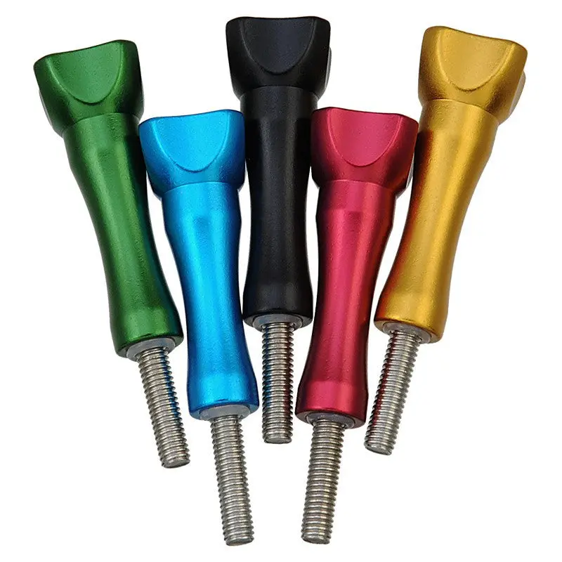 Fotodiox Pro GoTough Long Thumbscrew - 45mm Aluminum Bolt Knob with Stainless Screw (choose from 5 colors) for GoPro HERO 2-Prong Mounting System