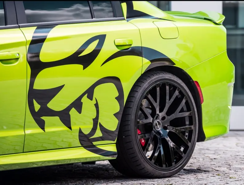 11-24 Hellcat SRT Demon Rear Fender Decal Sticker Tribal Dodge Challenger Durango Charger Car Decal