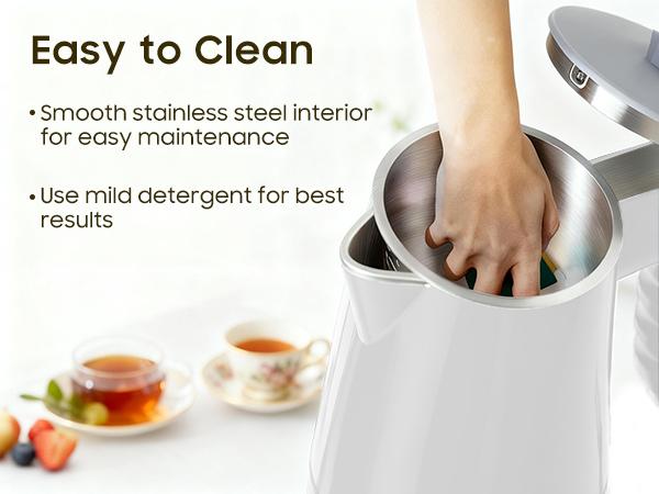 Temperature Control Electric Water Boiler, BPA-Free, Fast Boil for Coffee, Tea & Baby Formula