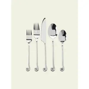 5-Piece Upward Spiral Kitchen Cutlery Set, Tableware for Dinner Use
