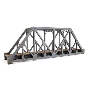 Walthers Cornerstone 933-4511 97' Subdivided Warren Truss Bridge - Single-Track - Kit - 13-1/2 x 3-1/4 x 5-1/2" 34.2 x 8.2 x 13.9cm, HO