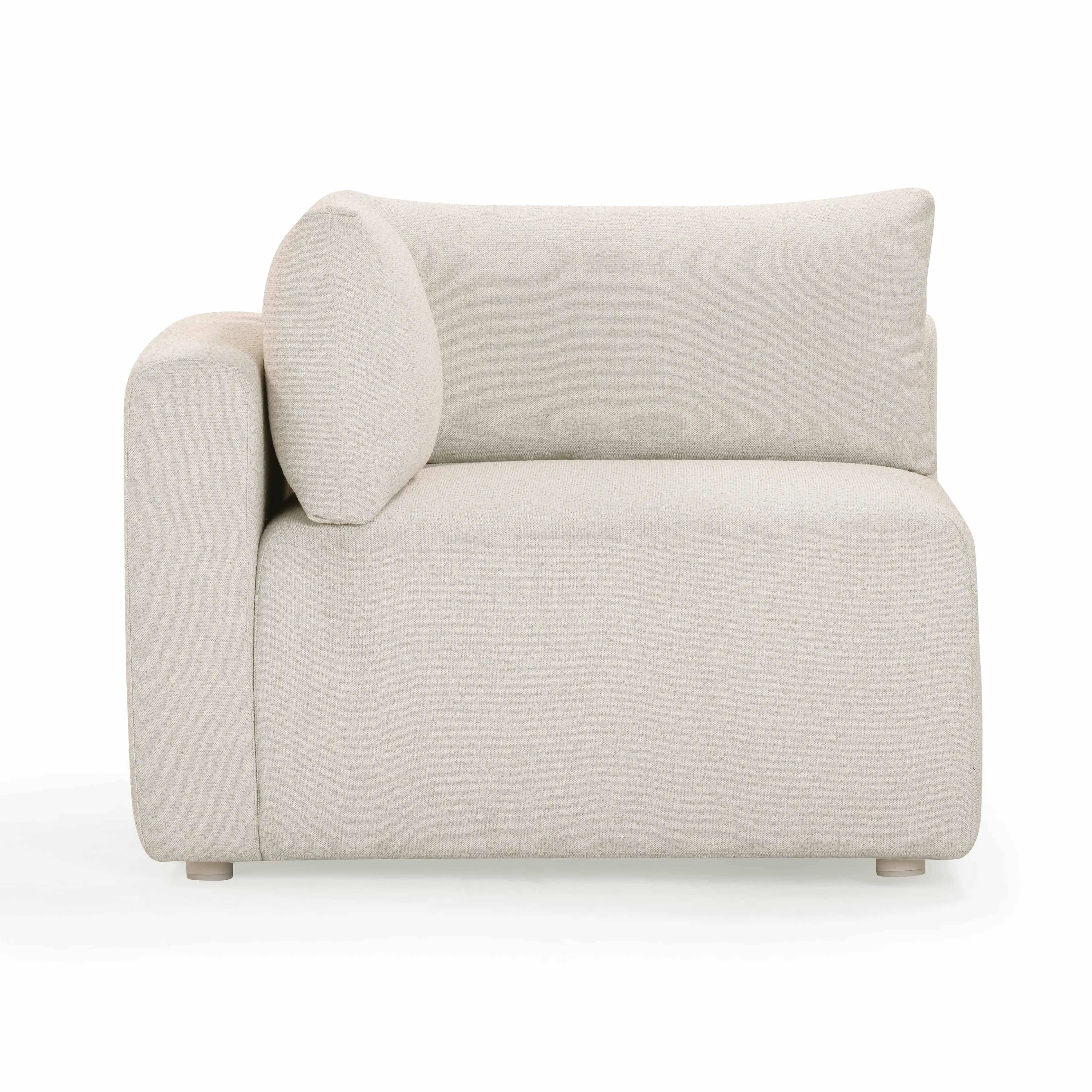 Hangover Cream Performance Fabric Outdoor Modular Corner Chair