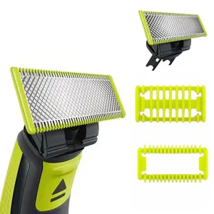Men's High-Quality Durable Razor Replacement Heads, Compatible with One Blade Series, 3-Piece Set, New Electric Shaver Parts