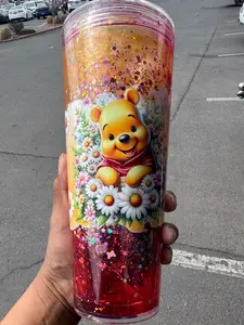 Custom 24oz Snow-globe Cup Tumbler