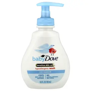 Dove Baby, Sensitive Skin Care, Hypoallergenic Wash, Rich Moisture, 6.5 fl oz (192 ml)
