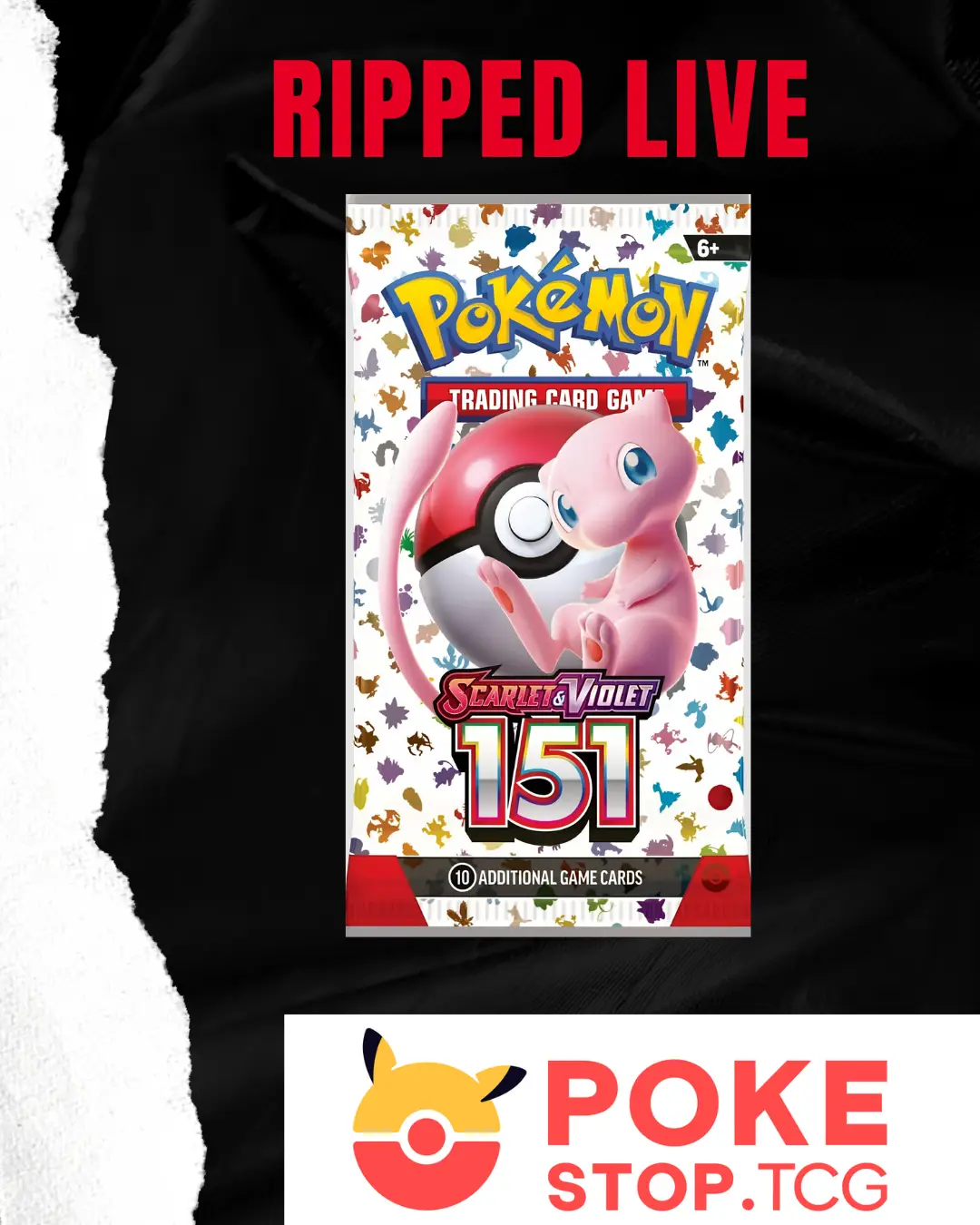 Pokemon 151 Booster Pack (Ripped Live)
