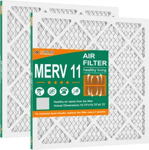20 * 20 * 1 Air Filter,MERV 11,Furnace Air Filter for HVAC,Dust Defense-2packs by MIFLUS