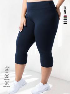 【plus size】 solid leggings, casual comfy breathable skinny pants, leggings for women, summer bottoms for daily workout yoga wear, gymclothes, sports leggings for women, compression leggings, gym sportswear bottoms, high waisted leggings