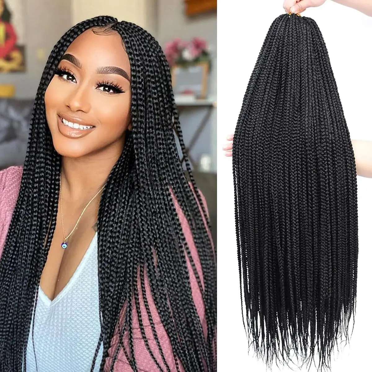 30 Inch box braids 6 packs