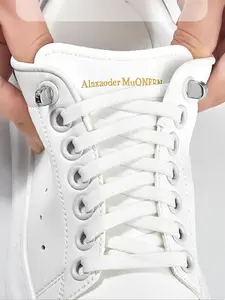 No-tie Elastic Shoelaces, Comfortable and Convenient Shoelaces, Widened Lazy Shoelaces, Stretchable Elastic Press Buckle Men's and Women's Casual Shoe Laces, Secure Lace Up