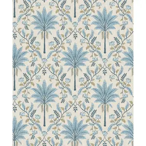 Holden Ariara Palm Blue Non-Woven Wallpaper