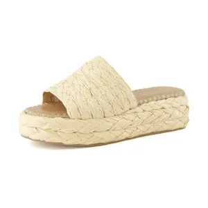 Women's Core Raffia Platform Sandal +memory Foam And Wide Widths Available