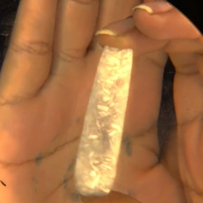 Khione's Frost Luxury Crystal Press-On Nails Pre-Order Nail Sizing Kit First Made-to-Order with Selenite Crystal for Elegant Manicure