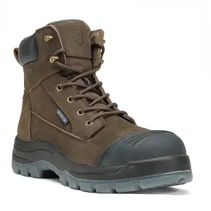 Men’s Composite Toe Work Boots, Waterproof Safety Boots, EH Rated, Slip Resistant TPU Outsole, Puncture Resistant, Oil & Acid Resistant, Anti-Static Industrial Work Shoes