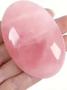 Natural Crystal Chakra Worry Stones Set of 1 or 2, Polished Gemstone Palm Stones for Home Decoration, DIY Jewelry Making Accessories, Chakra Healing Crystals