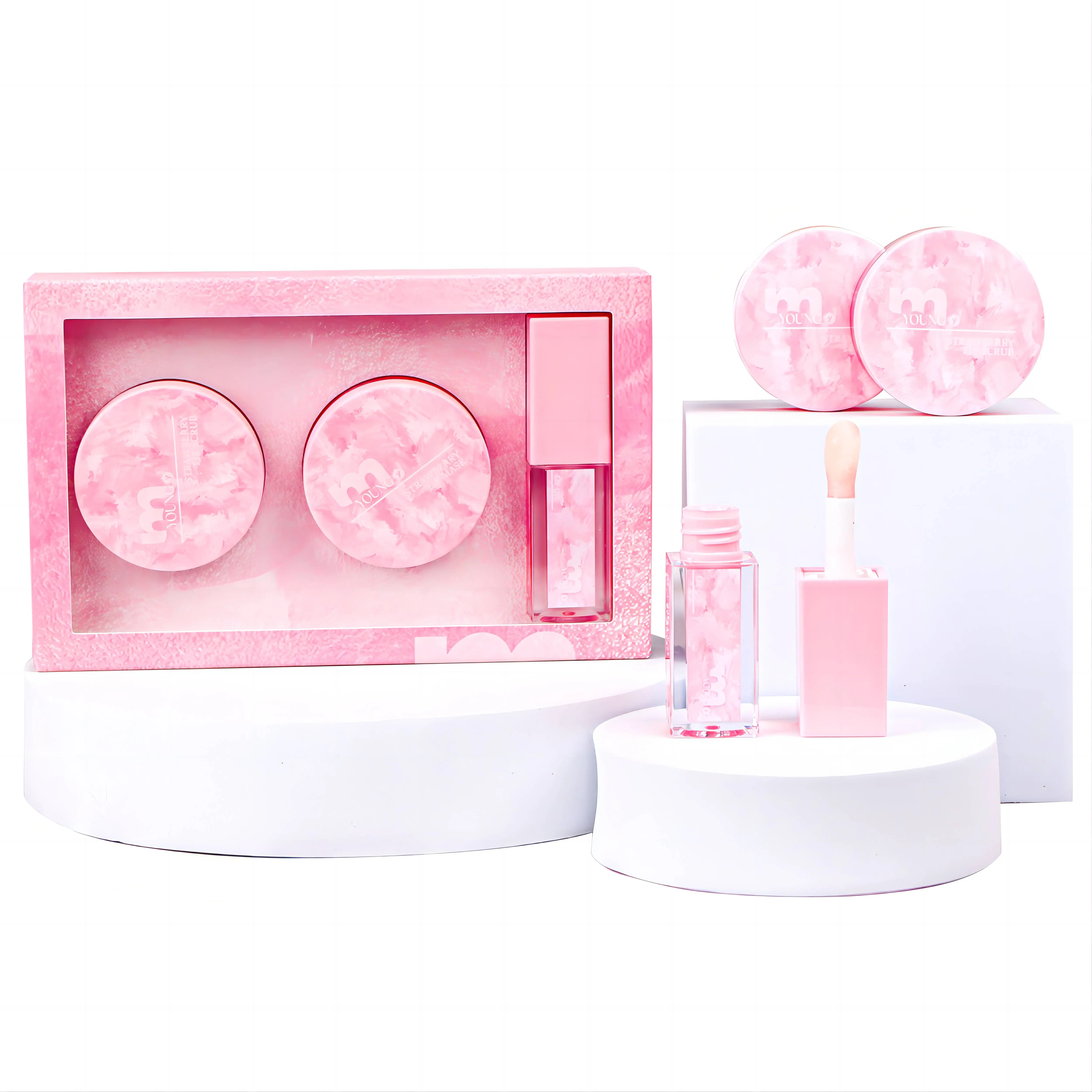 3 Pcs Lip Care Set, Exfoliator Lip Scrub,Lip Mask and Plumping Lip Oil,Effectively Moisturizes Lip Treatment for Dry Lips