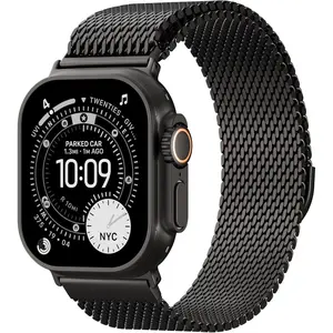Magnetic Mesh Milanese Loop Compatible with Apple Watch Band 49mm 46mm 45mm 44mm 42mm 41mm 40mm 38mm Men Women, Stainless Steel Metal Strap for iWatch Ultra 3/2/1 Series 11 10 9 8 7 6 5 4 SE