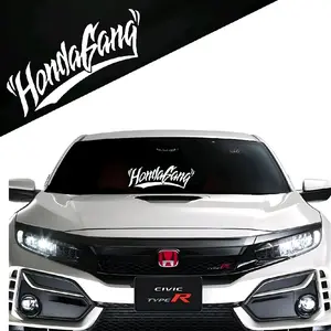 Inspired Hondagang Windshield Decal- Vehicle Decorative | JDM Window Vinyl banner |24"
