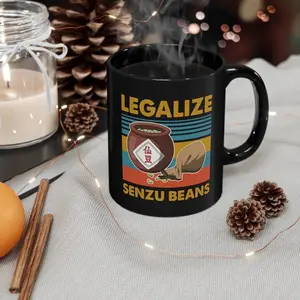 Dragonball Anime Cup, Senzu Beans DBZ Mug, Senzu Bean Manga Mugs, Vintage 80s 90s Japanese Anime Coffee Cups