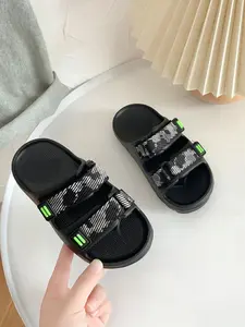 Block Kids' Outdoor Sport Sandals, PU Sandals, Adjustable Velcro Strap, Anti-Slip Eva Sole, Comfortable Fit, Ideal for Boys' Daily Wear