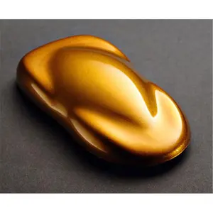 House of Kolor HOK-UK12-Q01 1 qt Liquid Shimrin Urethane Kandy Paint - Pagan Gold, Fade Resistant, Incomparable to Other Kandy, Magnifying Base Coat for Automotive Car Maintenance