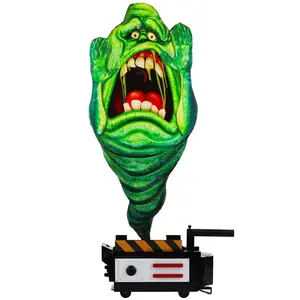 2.6FT Ghostbusters Animatronic Ghost Trap Slimer Decoration