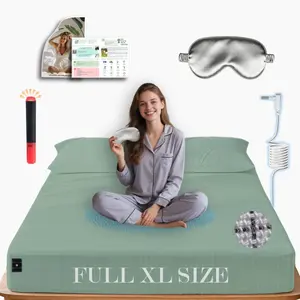 Ali King Grounding Sheets - Twin Size, Soft Cotton with Silver Fiber, 15'' Deep Pocket Earth Grounding Fitted Bed Sheets for Improved Sleep (Beige, Twin 39''*75''*15'')