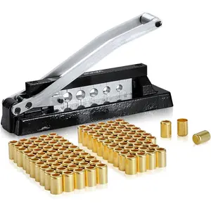 VEVOR Hydraulic Hose Crimper, Hydra - Krimp AC Hose Crimper Kit with 7 Dies Snap - On, Integral Manual Hydraulic A/C Hoses Crimping Tool for Automotive Air Conditioning Repair - with Carrying Case