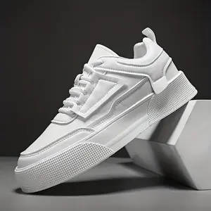 UYCEKK Men'S Casual White Fashion Sneakers| Classic Low-Top Design with Microfiber Upper and Sole