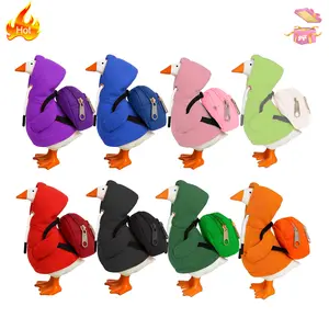 8-Pack Back-to-School Desk Goose Outfits (7”) – Mini Hoodies & Accessories for Magnetic Goose Statue, Adorable Study-Themed Costumes for Table Decor & Key Holder