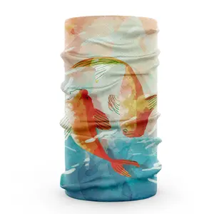 Magic headscarf Outdoor cycling mask Sunscreen breathable ice silk mesh face towel Running printing ice feeling