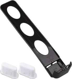 Replacement Parts Water Filter Holder with 2-pack Charcoal Water Filters,Compatible with Cuisinart coffee Maker (black)