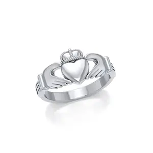 Irish Claddagh Sterling Silver Ring MG058/R