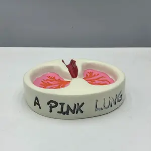 Creative Ashtray Gift for Boyfriend, Valentine's Day Present, High-End Desktop Decoration, Unique Desk Ornament, Lung Design