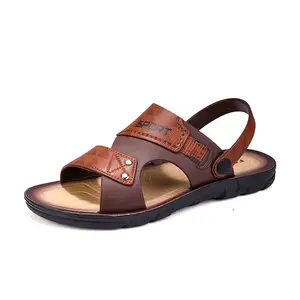 Men'S Flip-Flops Summer Outdoor Non-Slip Casual High-End Beach Sandals | EVA Upper and Sole, Fabric Insole, Trendy Design for Male