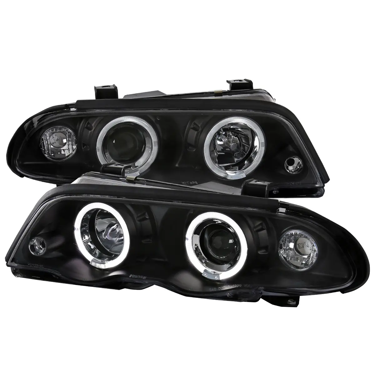 1999-2001 E46 3 Series Sedan Dual Halo Projector Headlights (Matte Black Housing/Clear Lens) 1999-2001 E46 3 Series Sedan Dual Halo Projector Headlights (Matte Black Housing/Clear Lens)