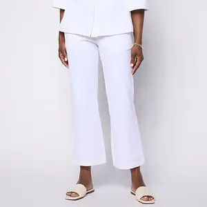 Hue Stretch Chino Flared Leg Skimmer Pant