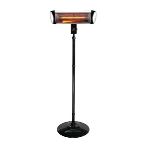 212 MAIN PureHeat Infrared Carbon Fiber Heater (Greentech Environmental PWPURE HEAT Model) - Weatherproof Aluminum Body, 15ft Radius Infrared Heat, 22.6lbs Weight, Tip-Over Safe, Dual Indoor-Outdoor Use, Outdoor Heating Solution