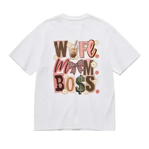 Wife Mom Boss Shirt, Retro Coquette Mom Tee, Coffee Mom Graphic Shirt, Small Business Mama Shirt, Mothers Day Gift