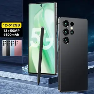 S25 Ultra Unlocked 5G Android 14 Smartphone.12GB+512GB,6.99" HD Display,68MP+108MPCam,7800mAh, Dual Card, Built-in Pen, FaceUnlock, , Case & Protector