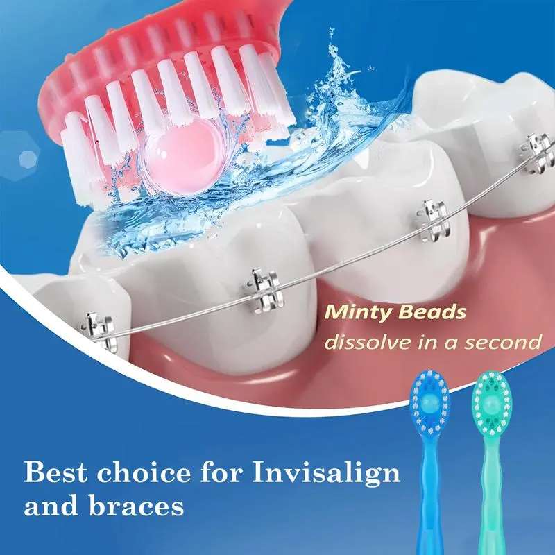 26-piece mini 5-in-1 travel toothbrush kit: disposable toothbrushes with toothpaste, dental floss, tongue scraper, toothpick, and soft bristles; individually wrapped portable oral care set for fresh breath on the go—ideal for business travel and work; ava