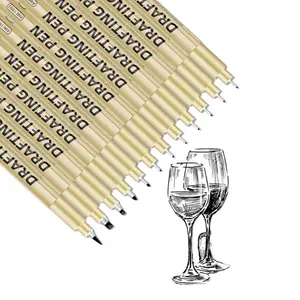 6/9/12 Fine Line Pen Set, Water-Based Ink Art Pens, Precision Tip Markers, Ideal for Sketching, Technical Drawing, Detailed Art Creation