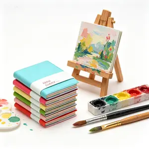 CUGBO Mini Portable Pocket Notebook 6PCS, Faux Leather Hardcover Blank Diary, 4.1x3 Inch Small Size Writing Notebooks, 100 Sheets Office School Travel Journal Notepad