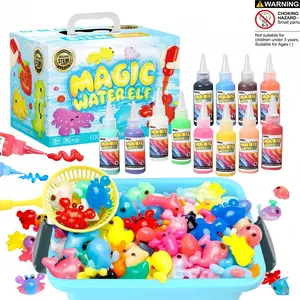 Magic Water Elemental Toy Set, Includes Magic Gel and Molds, Fun DIY Craft Kit, Creative Game, Birthday Gift, Stem Education Toy